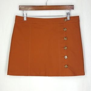 Chloe & Katie mini skirt, size Xlarge, women's brown skirt.